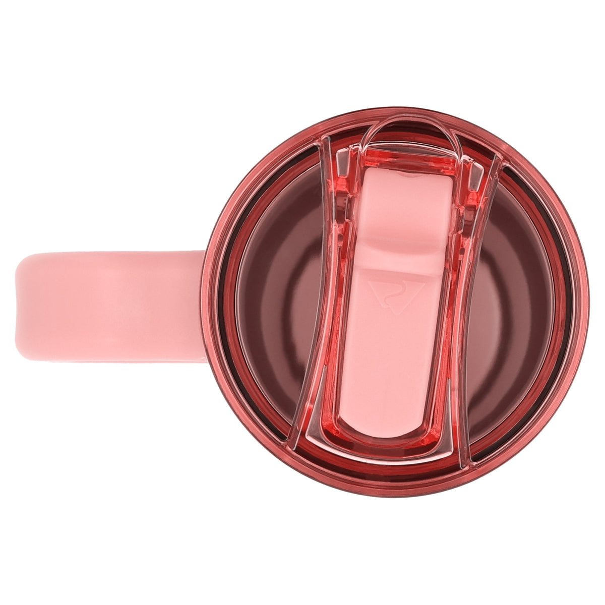 Ozark Trail 30 oz Stainless Steel Insulated Travel Tumbler with Handle and Flip Straw Lid, Rose Shimmer